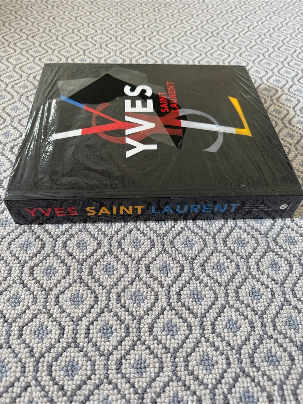 Yves Saint Laurent YSL Black Coffee Table Book with Multicolor Logo